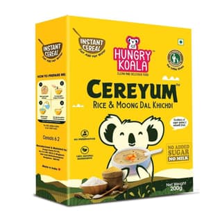 Hungry Koala Rice & Moong dal Khichdi, Instant Cereal |Travel Friendly | 200 Grams