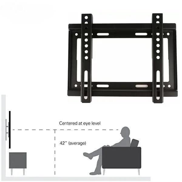 LED Wallmount For TV LED/QLED/Monitor/Smart (Black) view 2
