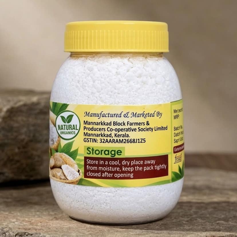 Sairandhri Pure Arrowroot Powder - 250 gm - One plastic jar view 2