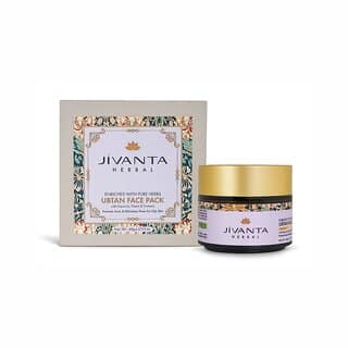 Jivanta Herbal Ubtan Face Pack Powder for Glowing Oily Skin Fights Acne, Dull Skin Dark Spots