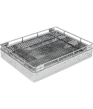 Raja Stainless Steel Silver Cutlery Basket