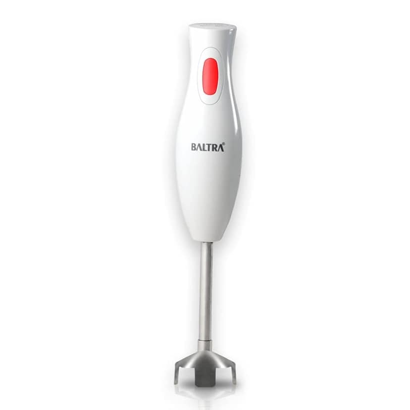 BALTRA Suprimo Hand Blender 250 Watts with Push Button Control, Low Noise Blender, Overheat Protection, Stainless Steel Blade, Light Weight Hand Beater (2 Year Warranty with Doorstep Service)