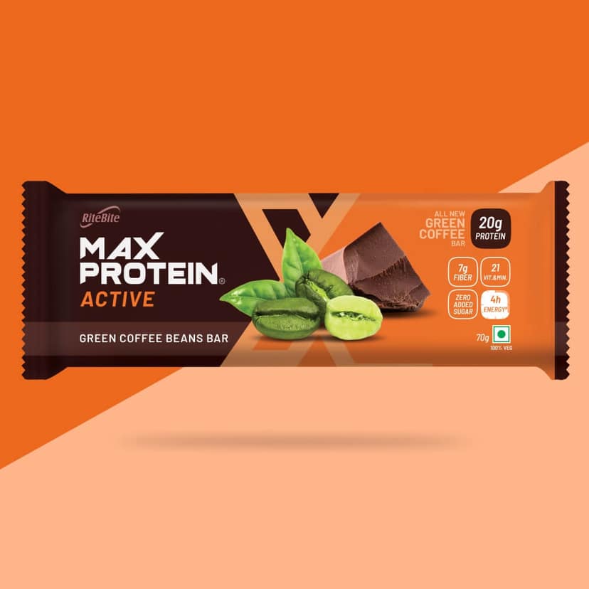 Max Protein Bar - Active Green Coffee Beans Max Protein Bar - Active Green Coffee Beans - single pack