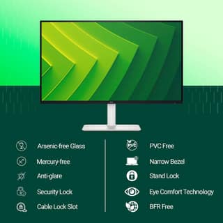 Dell S2725QC 27"/68.58 cm USB-C Monitor|Titan Grey|IPS 120Hz| 350 cd/m2 |4 ms, Contrast 1,500:1| Tilt, Height, Pivot & Swivel Adjustable|Ports: 2X HDMI| 2 * 5W Speakers|99% SRGB |AMD Freesync Premium