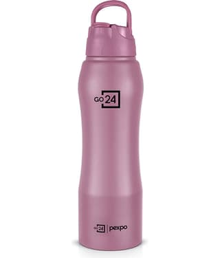 Pexpo Belly Brown Stainless Steel Fridge Water Bottle 750 mL ( Set of 1 )