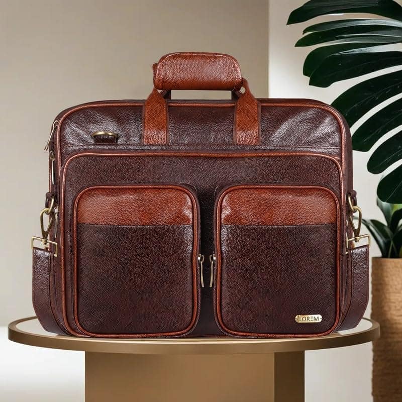 LOREM 28L Messenger Bag For Men - Faux Leather view 2