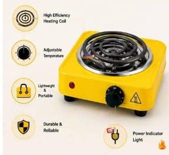 Portable Electric Hot Plate Burner for Compact and Convenient Cooking view 2
