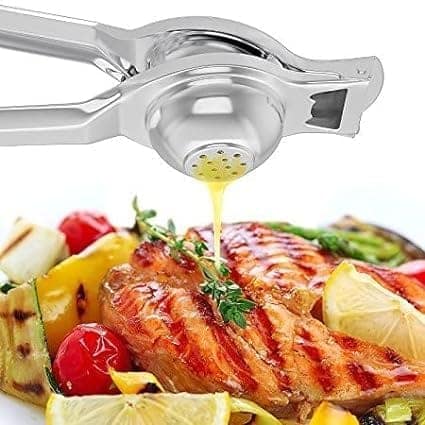 NEWWAY 2-in-1 Lemon Squeezer & Bottle Opener – Manual Stainless Steel Citrus Juicer, Heavy-Duty Hand Press Tool for Lemon & Lime with Easy Grip Handle (190g, Pack of 1) view 2