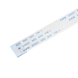 10 Pin 1mm Pitch 400mm Reverse Side Connection FFC Ribbon Flexible Flat Cable
