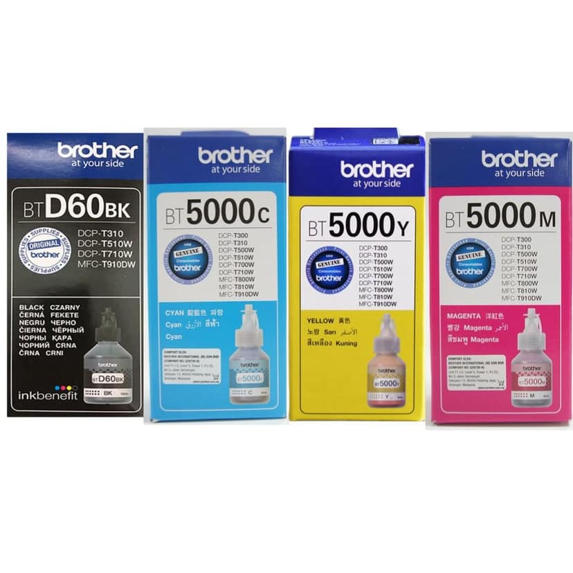 Brother D60, Bt5000 Set of 4 Bottle (t420w, T426w, T510w, T520w) view 2