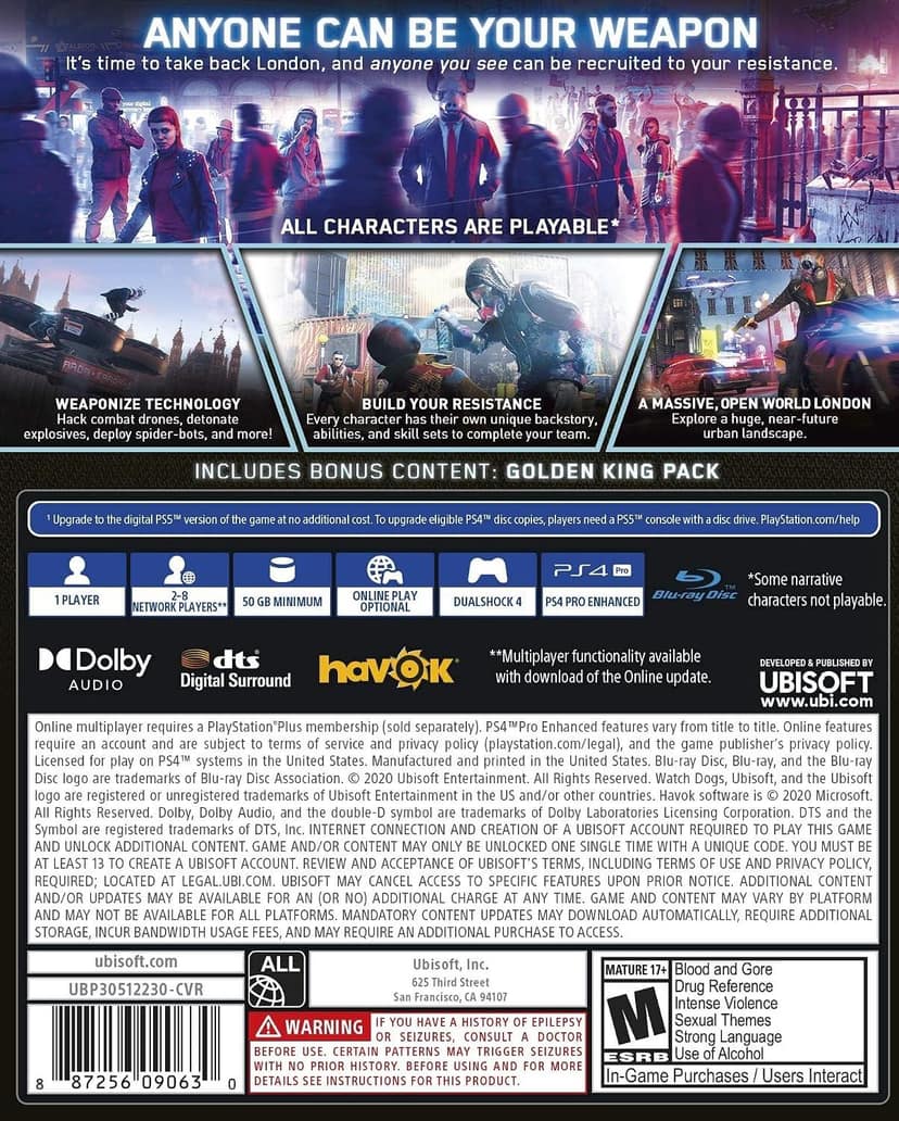 PS4 Ubisoft: Watch Dogs legion | PlayStation 4 view 2