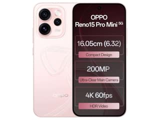 Oppo Reno 15 Pro Mini 5G Smartphone, 12GB RAM, 256GB Storage, Elegant Design - Crystal Pink