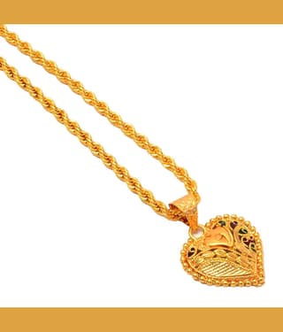 Jewar Mandi - Gold Pendant ( Pack of 1 )