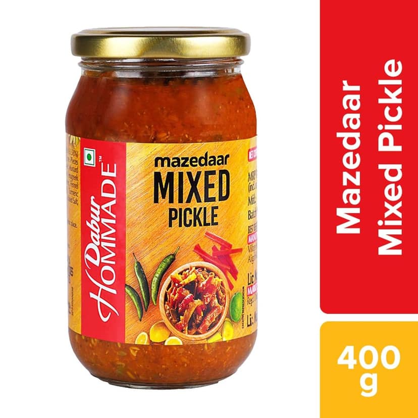 Dabur Hommade Mixed Pickle, 400G view 2