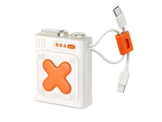 Pebble Rapid Fuel Power Bank 10000 mAh, 22.5W Ultra Fast Charging, In-Built Type-C & Lightning Cable