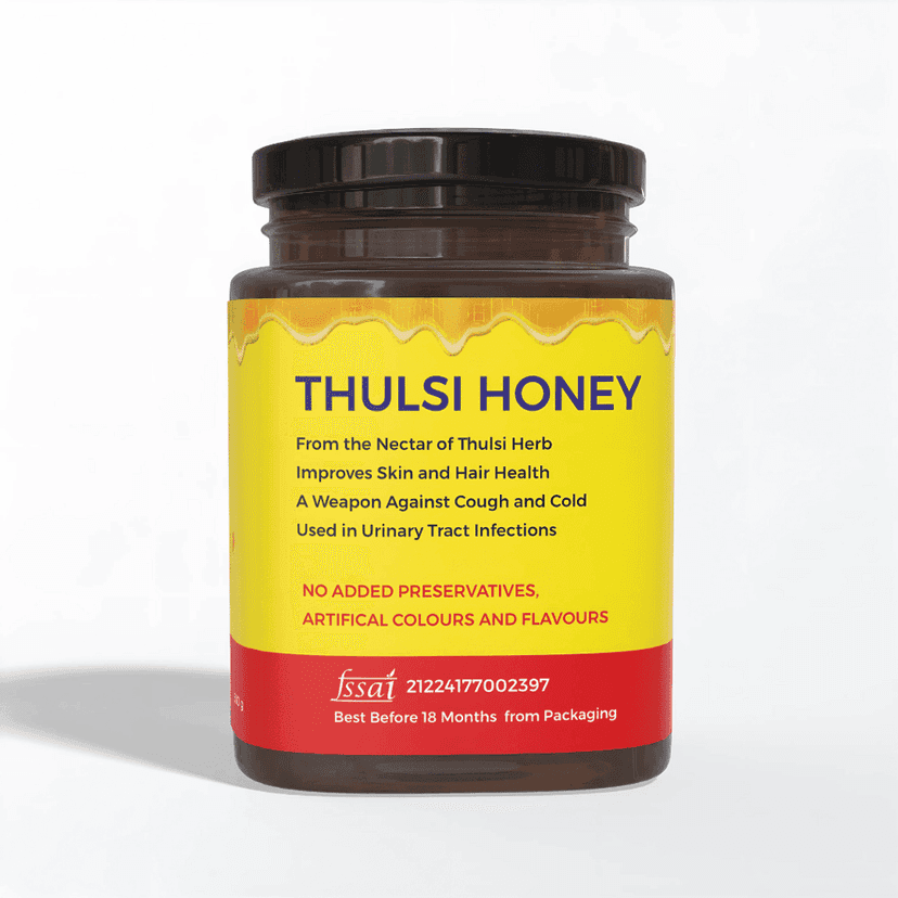 500g Natural Tulsi Honey NMR Tested view 2