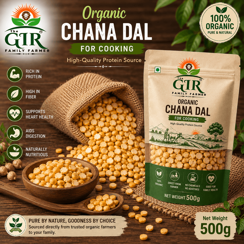 Organic Chana Dal – Split Chickpea Lentil | Premium Quality | The Gir Farmer view 2