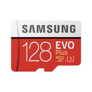 SAMSUNG EVO PLUS 128GB MICRO SD CARD WITH SD ADAPTER-DESIGN MAY VARY