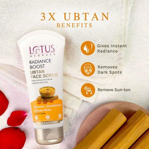 Lotus Herbals Radiance Boost Ubtan Face Scrub (100gm) view 2
