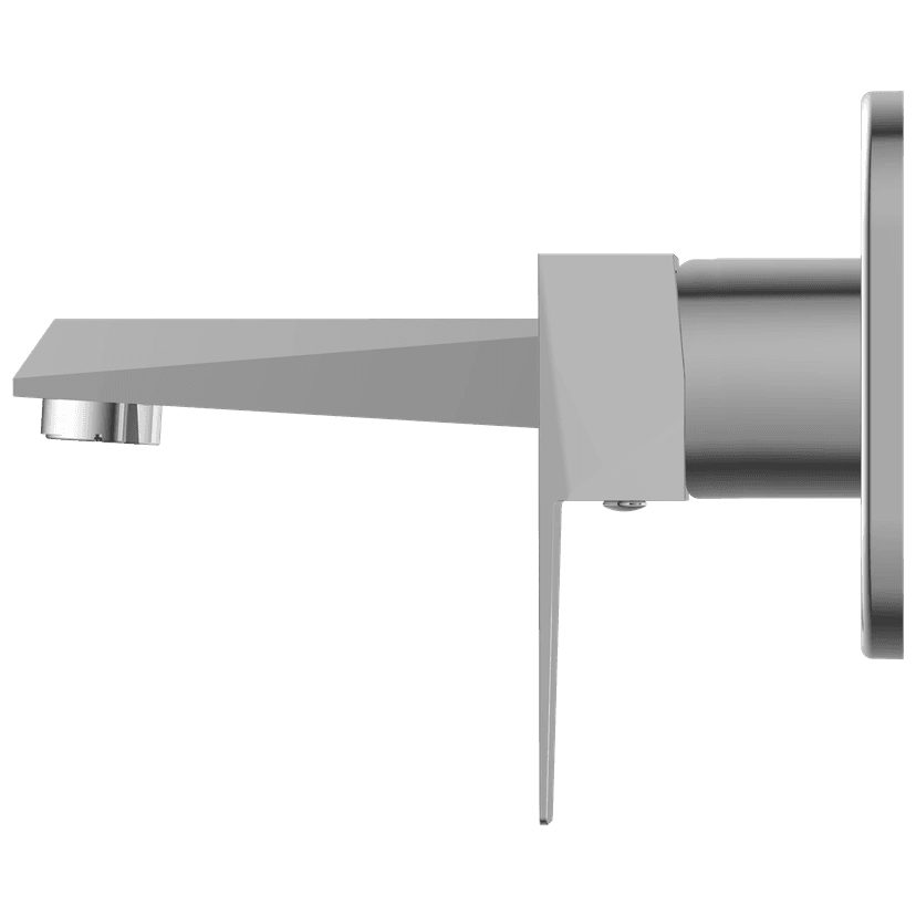 LV-2067 Exposed Part Kit For Single Lever Basin Mixer Wall Mounted With Consisting Of Operative Lever, Basin Spout & Wall Flange view 2