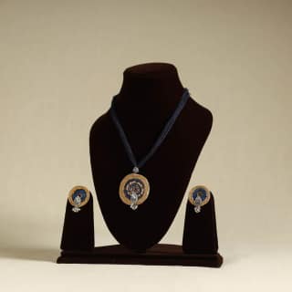 Multicolor - Handmade GS Jute Fabart Necklace Set 13