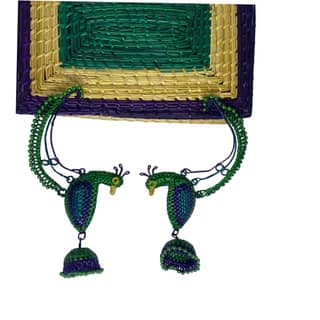 Thread eco friendly Multicolor Earrings