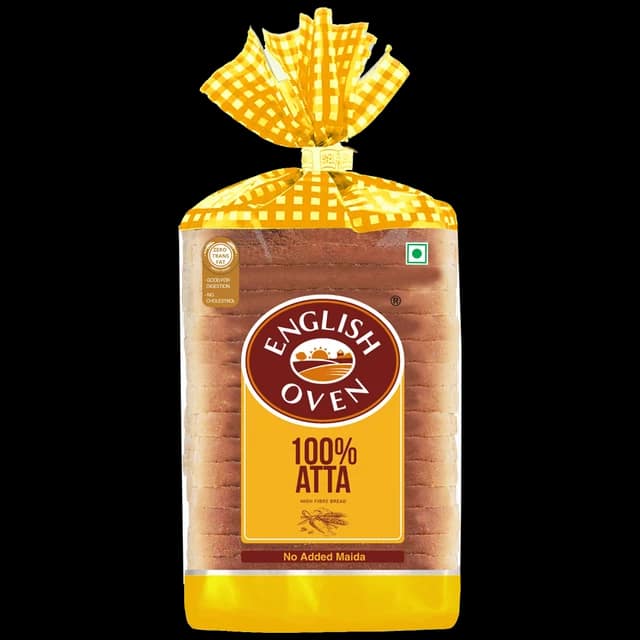English Oven 100% Atta Bread, 400 G Pouch