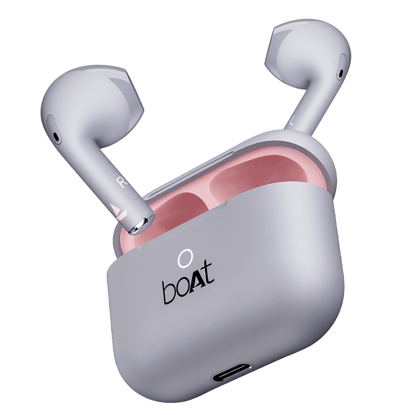 boAt Airdopes Alpha | True Wireless Earbuds with 35 Hours Playback, 13mm Drivers, ENx™ Tech, ASAP™ Charge, IWP™ Technology Peach Dusk