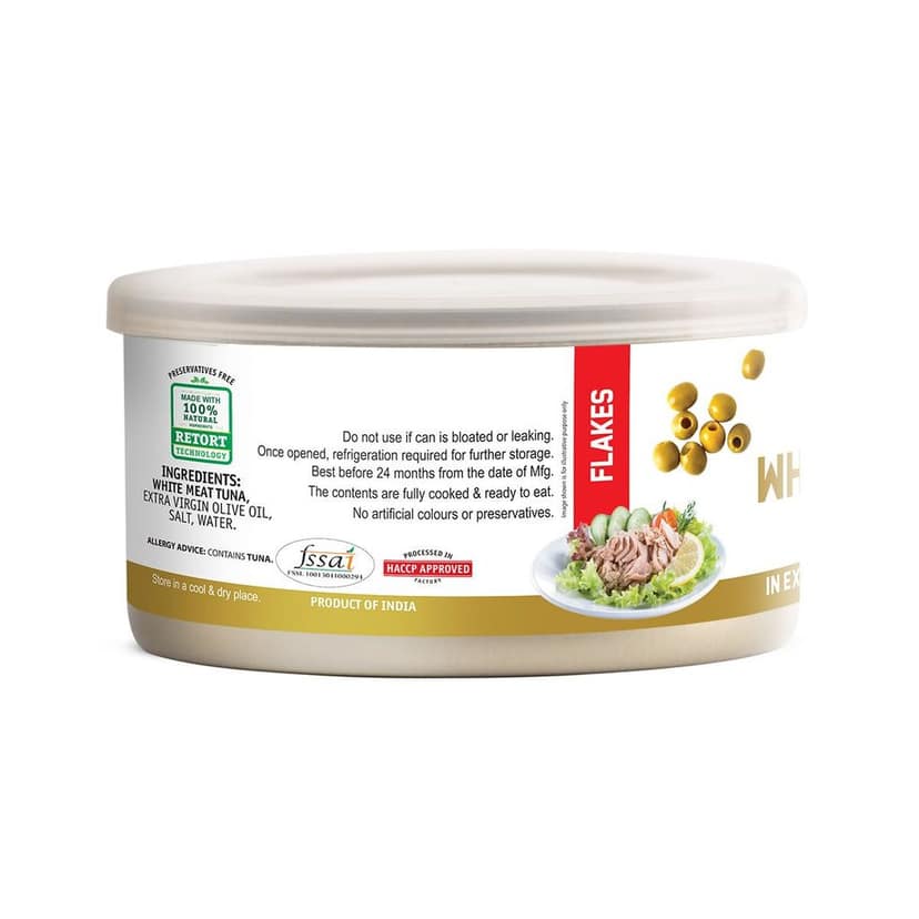 White Meat Tuna Flakes In Extra Virgin Olive Oil 185g view 2