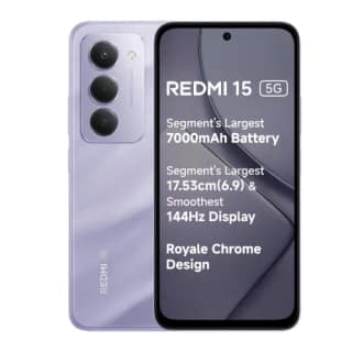 REDMI 15 5G (Sandy Purple, 6GB RAM, 128GB Storage)