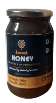 Forest Honey - Natural & Unprocessed, Collected by Tribal Farmers - Dietary Supplement