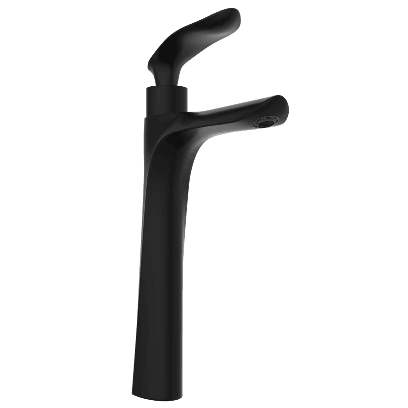 KA-MB-3117 High Neck Pillar Tap (Matt Black) view 2