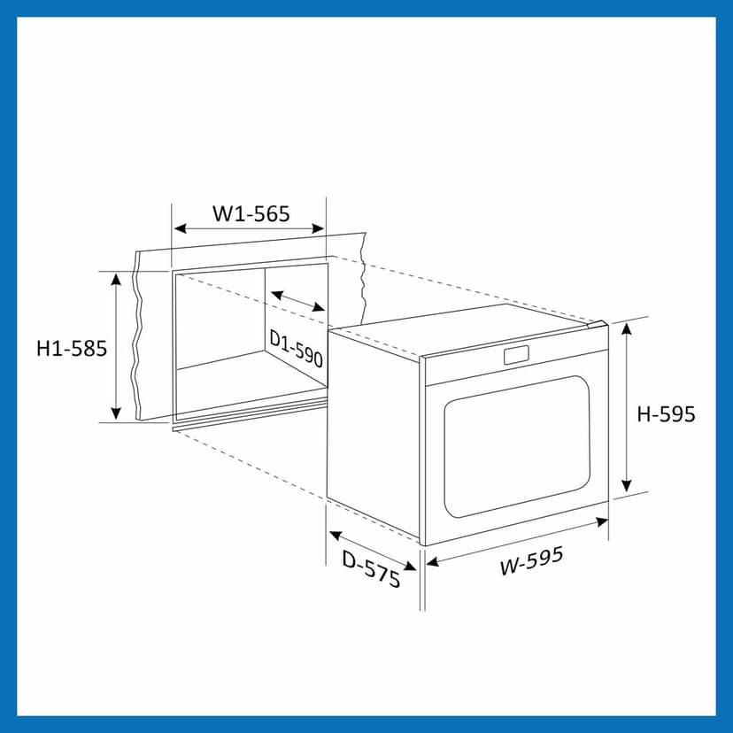 Built in Oven Motorised Rotisserie Turbo Fan 78Ltr with Multi-function (660 MRT BL) view 2