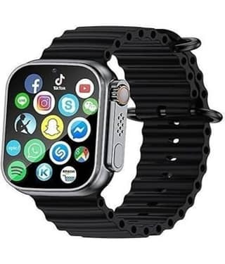 Pulsebit TFT BT Calling Smart Watch with Rubber Strap Upto 24 hours Backup ( Black )