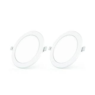 Polycab 18W LED Panel Light Scintillate Edge Slim Round Smart Offers Bright Lumination Long Lifespan No Harmful Radiation (Cool White, 6500K, 2 PCS, Cut Out: 7.79 inches)