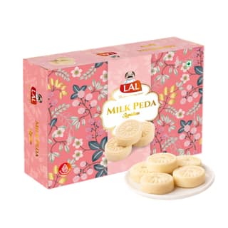 Lal Sweets Milk Peda - 400g (With Rakhi Gift)