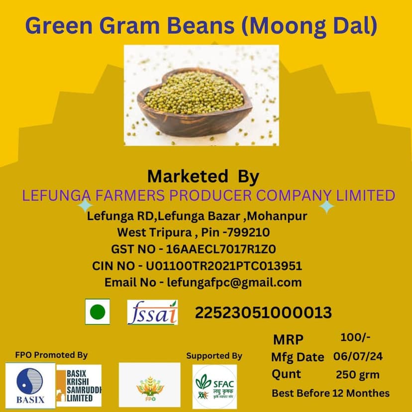 Green Gram Beans (Moong Dal) (pack of 3) view 2