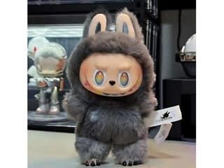 Labubu Plush Character Doll, Cute Monster Design, Soft Furry Texture, Available in White, Purple, Mint and Blue Colours Mix Color