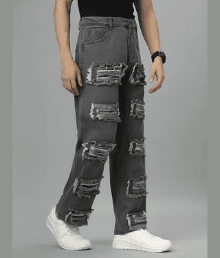 ARBIA FUNKI Regular Fit Dyed Men's Jeans - Black ( Pack of 1 )
