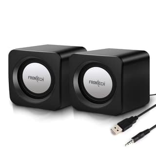 FRONTECH 2.0 Multimedia Speakers with USB Power, AUX Connectivity & Volume Control (SPK-0002BLK) FRONTECH 2.0 Multimedia Speakers with USB Power, AUX Connectivity & Volume Control (SPK-0002BLK) - Black