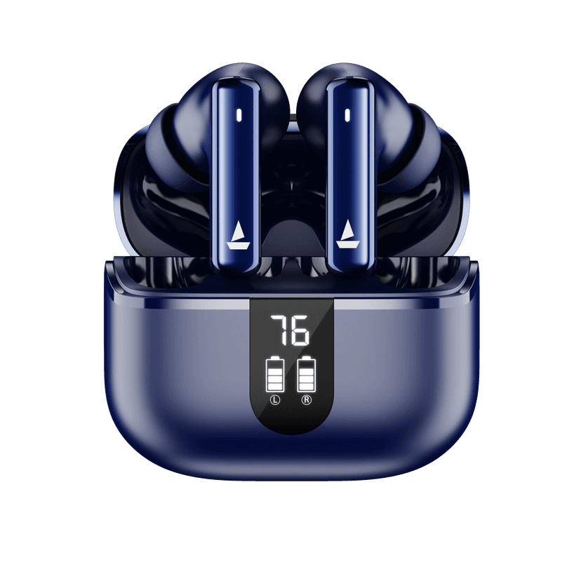 boAt Airdopes 121 Pro Plus | Wireless Earbuds with 100 Hours Playback, 4 Mics with ENx™ Technology, BEAST™ Mode Blue