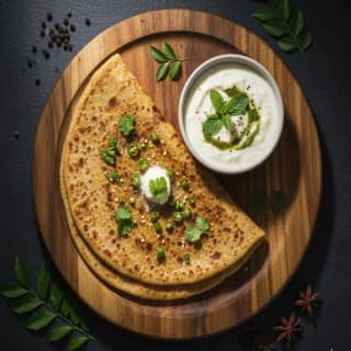 Desi Ghee Sattu Paratha