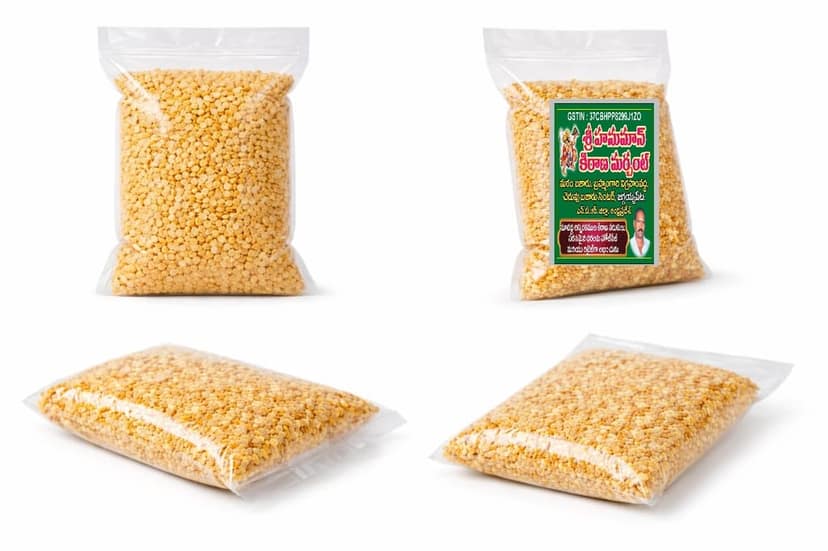 Aanjaneeyya Traders Pachisenaga Pappu (Bengal Dal / Chana Dal) view 2