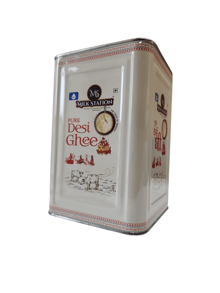 MilkStation Desi Ghee 5 litre Tin | Made Traditionally from Makkhan (Butter) | Ghee for Better Digestion and Immunity view 2