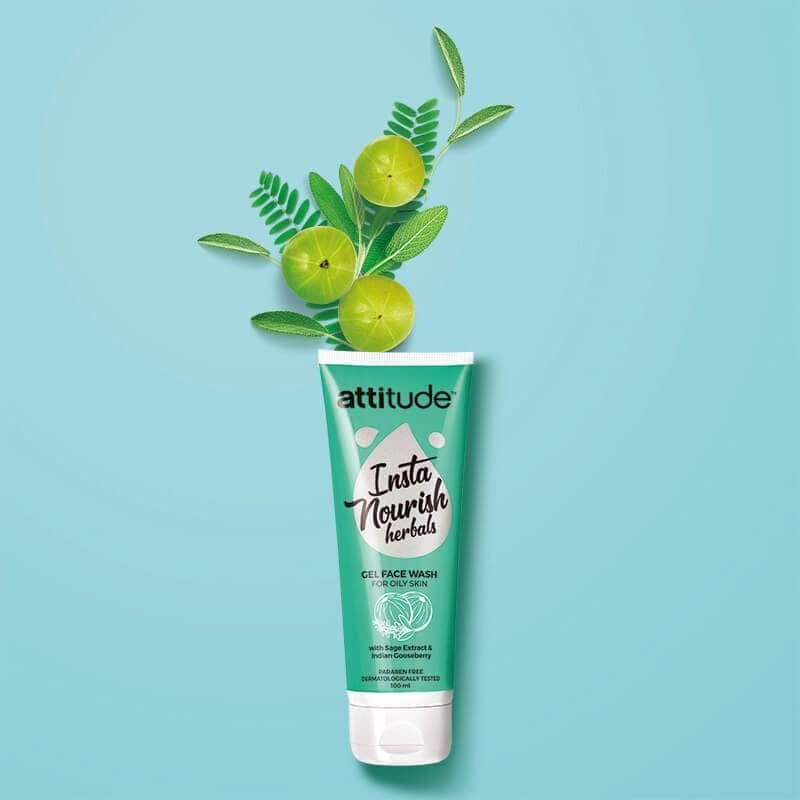 Attitude Insta Nourish Herbals Gel Face Wash for Oily skin100ml (3pc) view 2