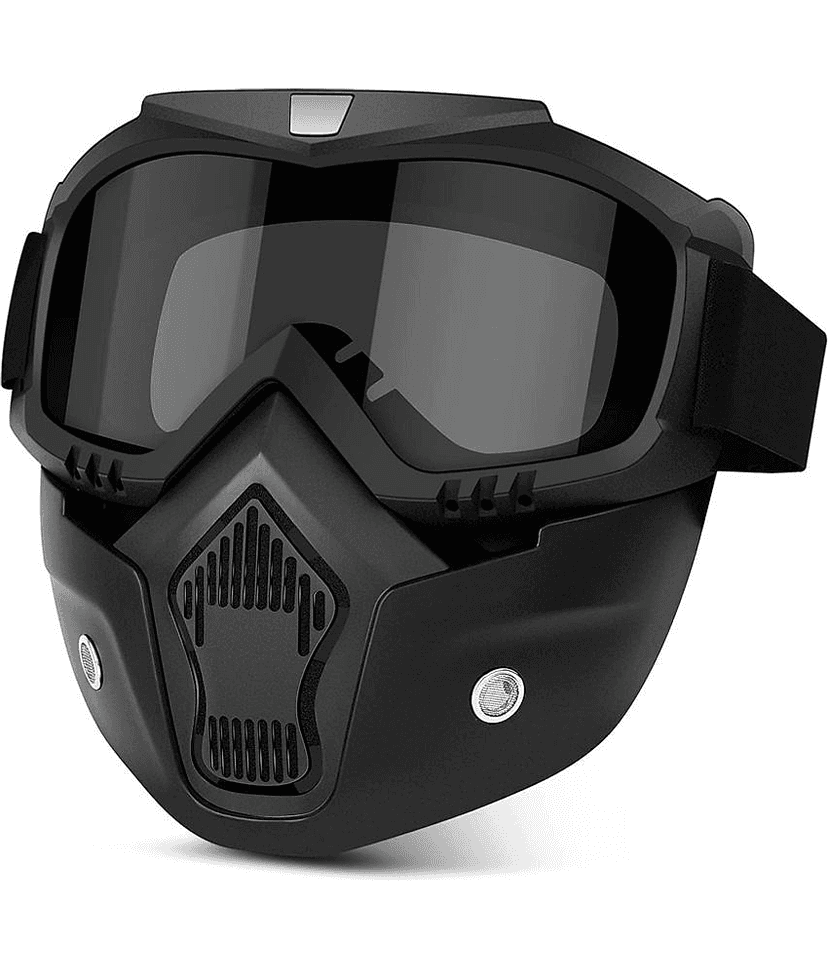 sakimo Night Vision Black Riding Goggles ( Pack of 1 )