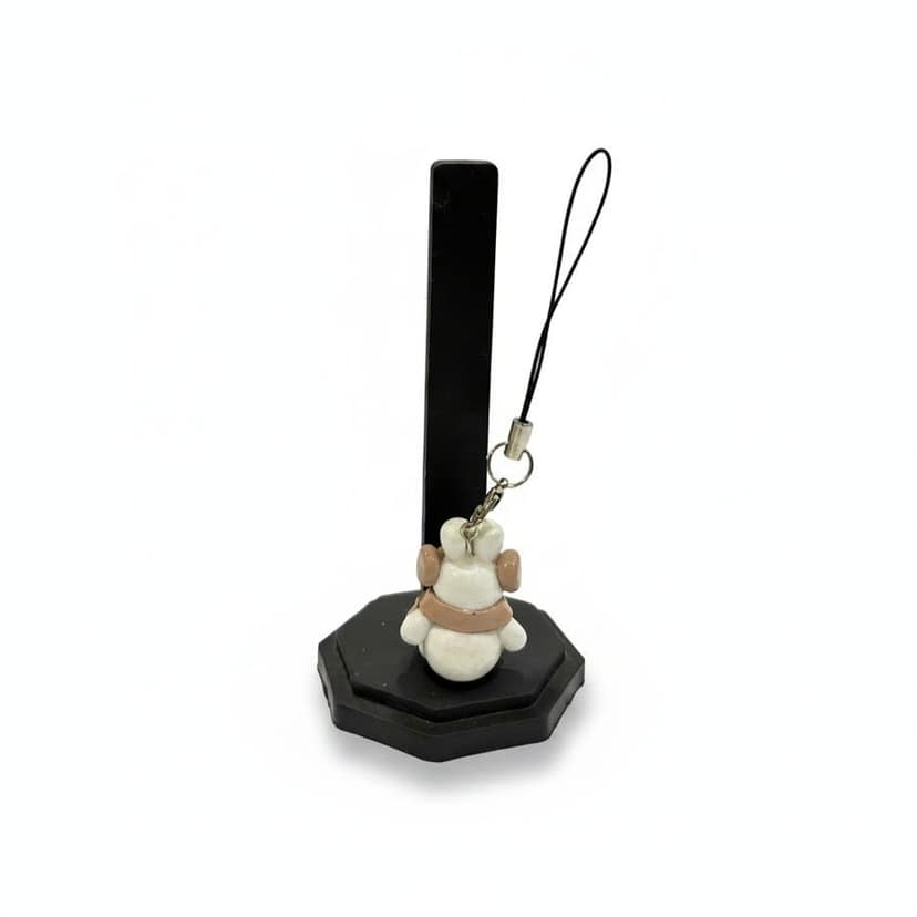 BUNNY PHONE CHARM (BROWN) view 2