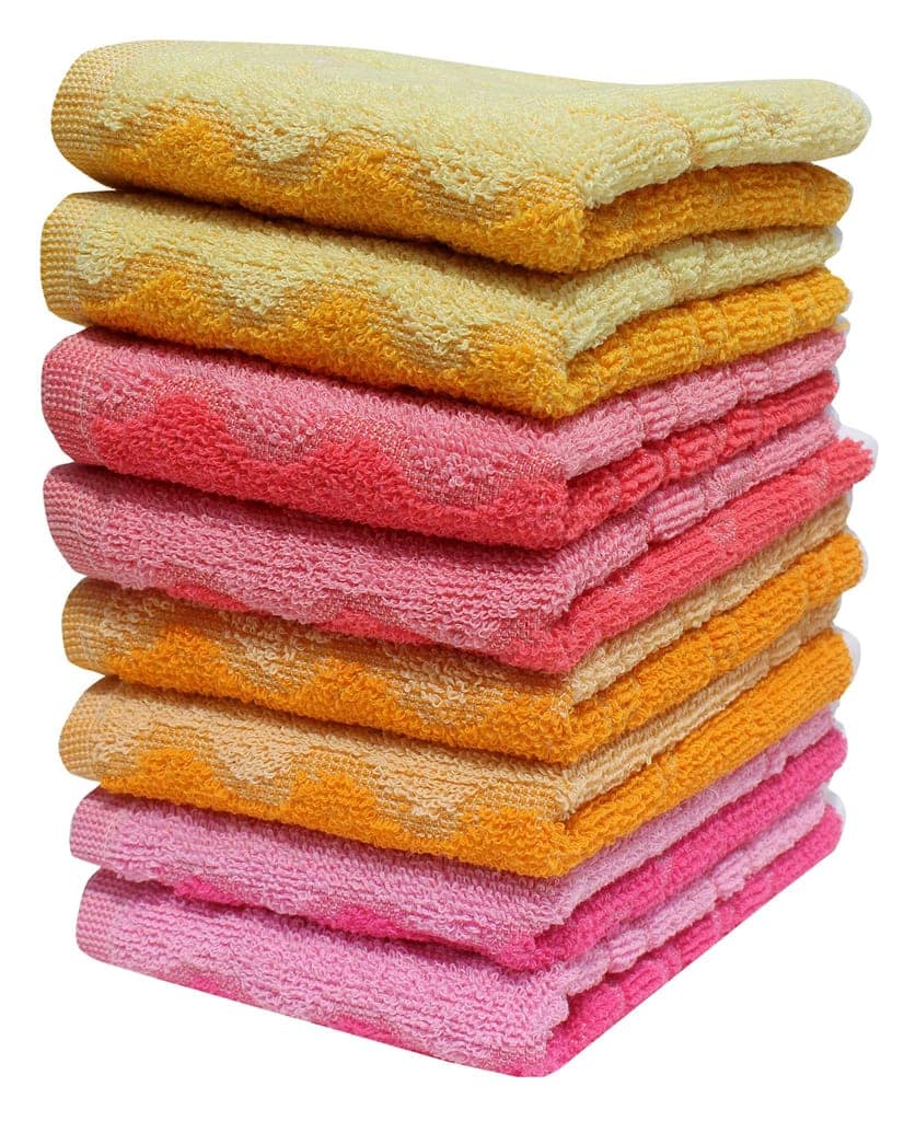 Mandhania Dailyuse Soft Cotton Hand Towels, 35x53 cm Pack of 8 (SHT805) view 2