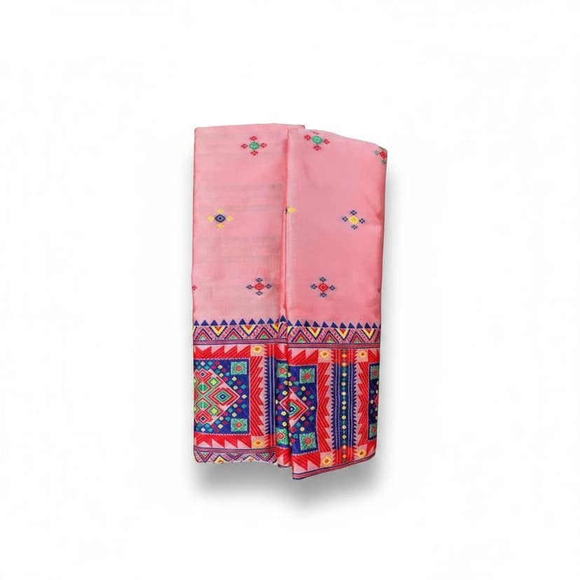 Pink Traditional Printed Saree