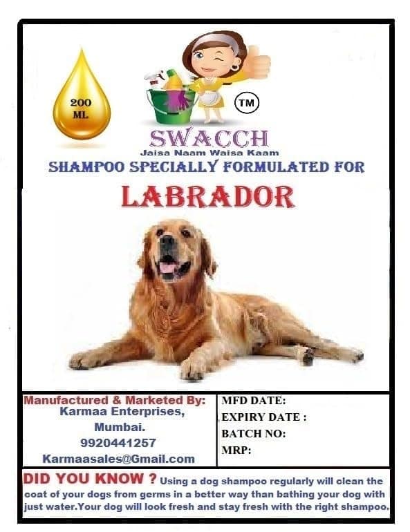SWACCH Premium Shampoo for Labrador (200ML) (Pack of 2) Lemon view 2